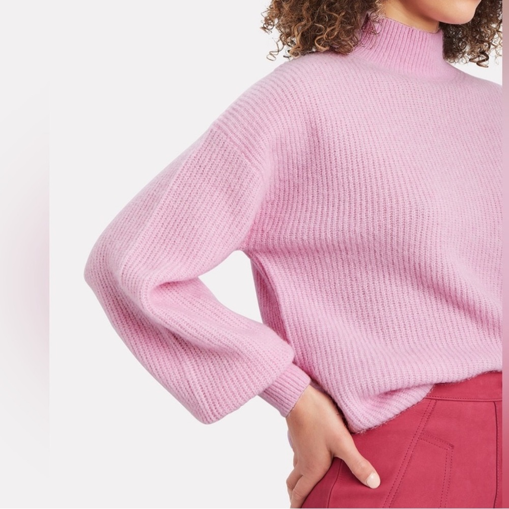 Intermix Pink Alpaca Wool Sweater